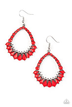 Load image into Gallery viewer, Crystal Waters - Red Earrings