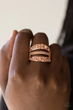 Load image into Gallery viewer, Stacks On Stacks On Stacks - Copper Ring