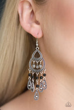 Load image into Gallery viewer, Eastern Excursion - Black Earrings