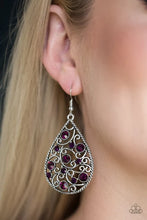 Load image into Gallery viewer, Certainly Courtier - Purple Earrings