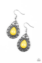 Load image into Gallery viewer, Flirty Finesse - Yellow Earrings