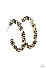 Load image into Gallery viewer, Plainly Panama - Brass Hoop Earrings