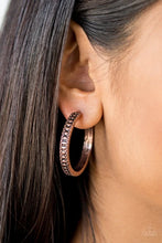Load image into Gallery viewer, Playfully Peruvian - Copper Hoop Earrings