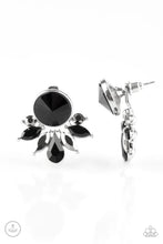 Load image into Gallery viewer, Radically Royal - Black Double-Sided Post Earrings