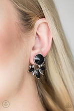 Load image into Gallery viewer, Radically Royal - Black Double-Sided Post Earrings