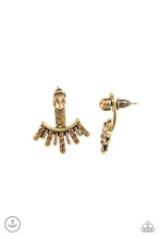 Load image into Gallery viewer, Diva Dynamite - Brass Double-Sided Post Earrings