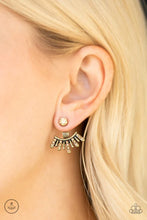 Load image into Gallery viewer, Diva Dynamite - Brass Double-Sided Post Earrings