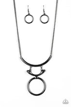 Load image into Gallery viewer, Walk Like An Egyptian - Black Gunmetal Necklace