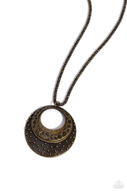 Texture Trio - Brass Necklace