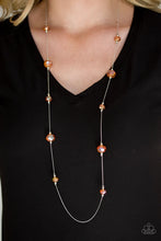Load image into Gallery viewer, Champagne On The Rocks - Orange Necklace