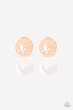 Load image into Gallery viewer, The Bird Has Flown - Rose Gold Post Earrings