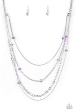 Load image into Gallery viewer, Glamour Grotto - Purple Necklace