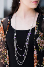 Load image into Gallery viewer, Glamour Grotto - Purple Necklace