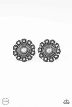 Load image into Gallery viewer, Foxy Flower Gardens - Silver Clip-On Earrings