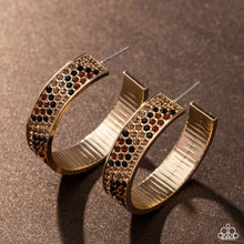 Load image into Gallery viewer, Cheetah Clique - Gold Hoop Earrings