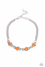 Load image into Gallery viewer, Smitten Sweethearts - Orange Bracelet