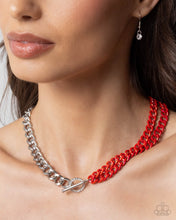 Load image into Gallery viewer, Iridescent Icon - Red Necklace