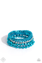 Load image into Gallery viewer, Punk Pattern - Blue Bracelets