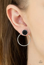 Load image into Gallery viewer, Simply Stone Dweller - Black Double-Sided Post Earrings