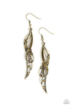 Load image into Gallery viewer, Let Down Your Wings - Brass Earrings