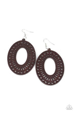 Load image into Gallery viewer, Retro Retreat - Brown Earrings