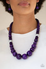 Load image into Gallery viewer, Panama Panorama - Purple Necklace