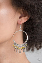 Load image into Gallery viewer, Floral Serenity - Yellow Earrings