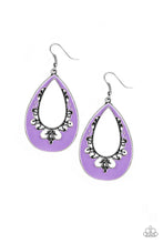 Load image into Gallery viewer, Compliments To The CHIC - Purple Earrings