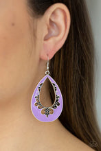 Load image into Gallery viewer, Compliments To The CHIC - Purple Earrings