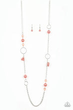 Load image into Gallery viewer, Pageant Princess - Orange Necklace