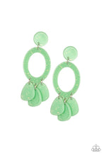 Load image into Gallery viewer, Sparkling Shores - Green Post Earrings