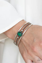 Load image into Gallery viewer, Mesmerizingly Magmatic - Green Bracelet