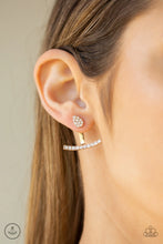 Load image into Gallery viewer, Glowing Glimmer - Gold Double-Sided Post Earrings