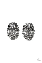 Load image into Gallery viewer, Daring Dazzle - Black Gunmetal Post Earrings
