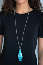 Load image into Gallery viewer, Triple The Tassel - Blue Necklace