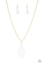 Load image into Gallery viewer, Triple The Tassel - White Necklace