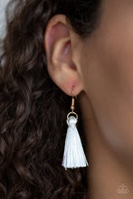 Load image into Gallery viewer, Triple The Tassel - White Necklace