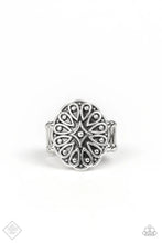 Load image into Gallery viewer, Modern Mandala - Silver Ring
