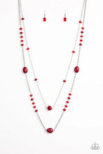 Load image into Gallery viewer, Dazzle The Crowd - Red Necklace