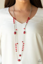 Load image into Gallery viewer, Dazzle The Crowd - Red Necklace