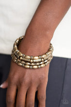 Load image into Gallery viewer, Texture Throwdown - Brass Bracelet