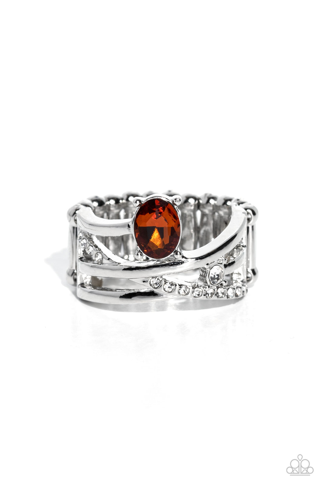 Alternating Allure - Brown Ring