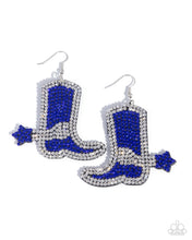 Load image into Gallery viewer, Benevolent Boot - Blue Earrings