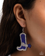 Load image into Gallery viewer, Benevolent Boot - Blue Earrings