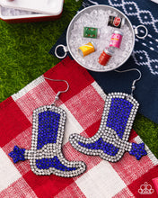 Load image into Gallery viewer, Benevolent Boot - Blue Earrings