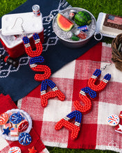 Load image into Gallery viewer, Pampered Patriot - Multi Earrings