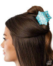 Load image into Gallery viewer, Snowflake Sparkle - Blue Claw Clip