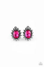 Load image into Gallery viewer, Gala Glamour - Pink Clip-On Earrings