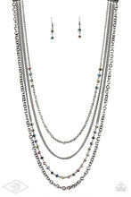 Load image into Gallery viewer, Flickering Lights - Multi Gunmetal Necklace