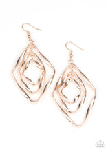 Load image into Gallery viewer, Retro Resplendence - Rose Gold Earrings